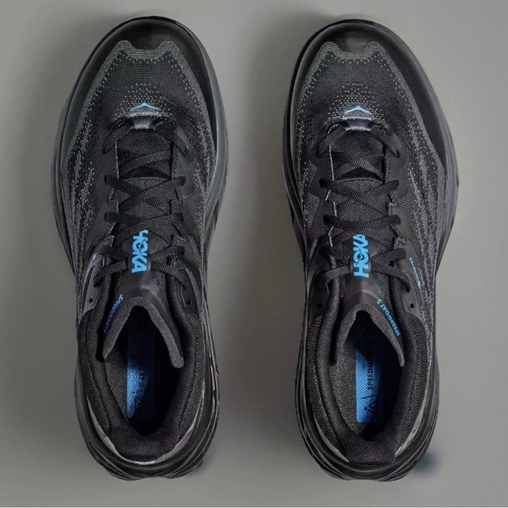 NEW Hoka One One Speedgoat 5 GTX Shoes Men's Black 1127912-BBLC Running - Picture 5 of 8